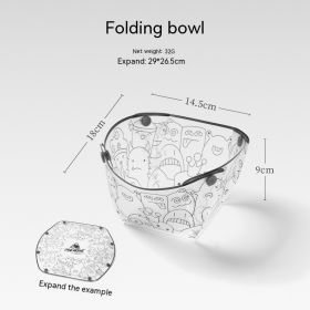 Outdoor Folding Bowls, Tableware, Portable Travel Plates (Option: 1Folding bowl)