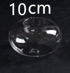 Heat Resistant Glass Candlestick For Birthday Party (Option: Transparent B)