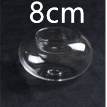 Heat Resistant Glass Candlestick For Birthday Party (Option: Transparent)