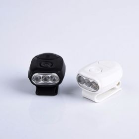 LED Energy-saving Lamp Beads Mini Portable Push-type Hat Light (Color: White)