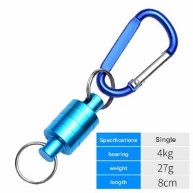 Fishing Magnetic Outdoor Mountaineering Quick Buckle (Option: Blue-Single buckle)