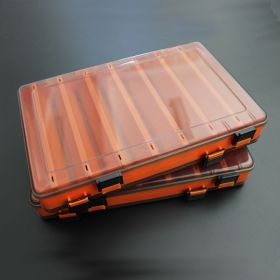 Double-sided double-layer lure box fishing tackle box (Option: Double sided orange)