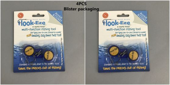 Outdoor fishing multi-purpose fishing hook fishing supplies (Option: Blue-4PCS Blister)