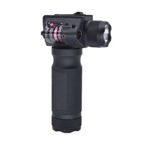 Handheld Tactical Flashlight Red Laser Integrated 20mm Wide Bracket Red Laser Integrated Flashlight (Color: Pink)