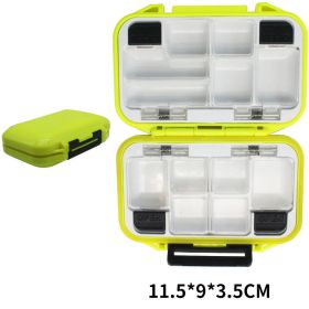 Fishing Supplies Double-layer Spring Accessory Box (Option: Small Yellow)
