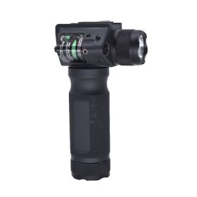 Handheld Tactical Flashlight Red Laser Integrated 20mm Wide Bracket Red Laser Integrated Flashlight (Color: Green)