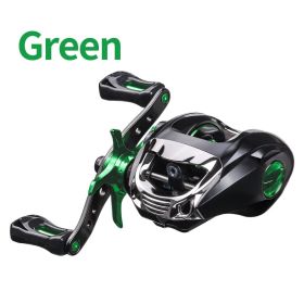 Metal Raft Fishing Reel Luya Hit Black Long Cast Anti Blast Line (Option: Green-Left Hand)