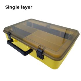 Sea fishing accessories storage box (Color: Yellow)