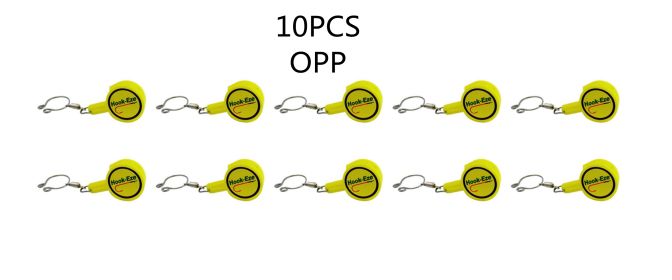 Outdoor fishing multi-purpose fishing hook fishing supplies (Option: Yellow-10PCS OPP)