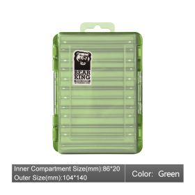 Luya Fishing Lure Double-sided Micro-object Box (Color: Green)