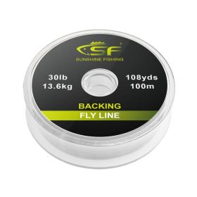 SF Braided Fly Fishing Trout Topline 20lb 30lb 50m 100 (Option: White 100m-30LB)