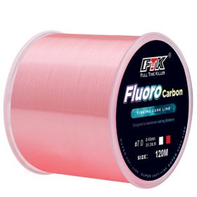 Nylon Thread Multicolor Fishing Line 120 M (Option: Pink-Number2)